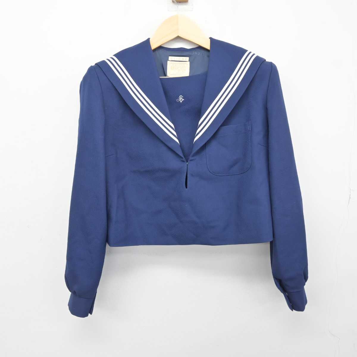 【中古】愛知県 愛知淑徳中学校高等学校 女子制服 2点 (セーラー服・スカート) sf048446