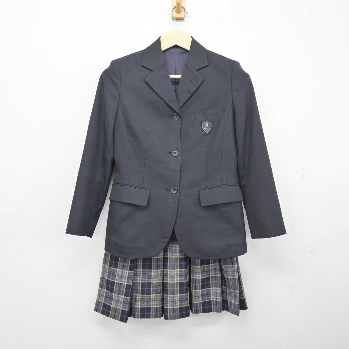 【中古】京都府 龍谷大学付属平安中学校高等学校 女子制服 3点 (ブレザー・スカート) sf048456