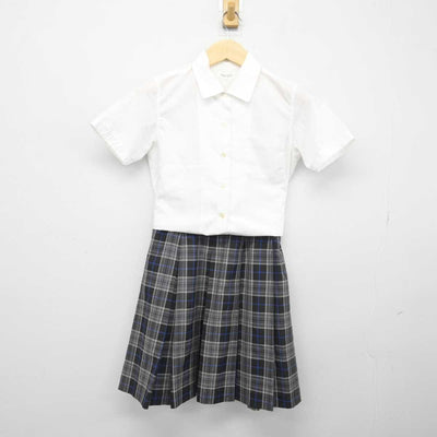 【中古】京都府 龍谷大学付属平安中学校高等学校 女子制服 2点 (シャツ・スカート) sf048457