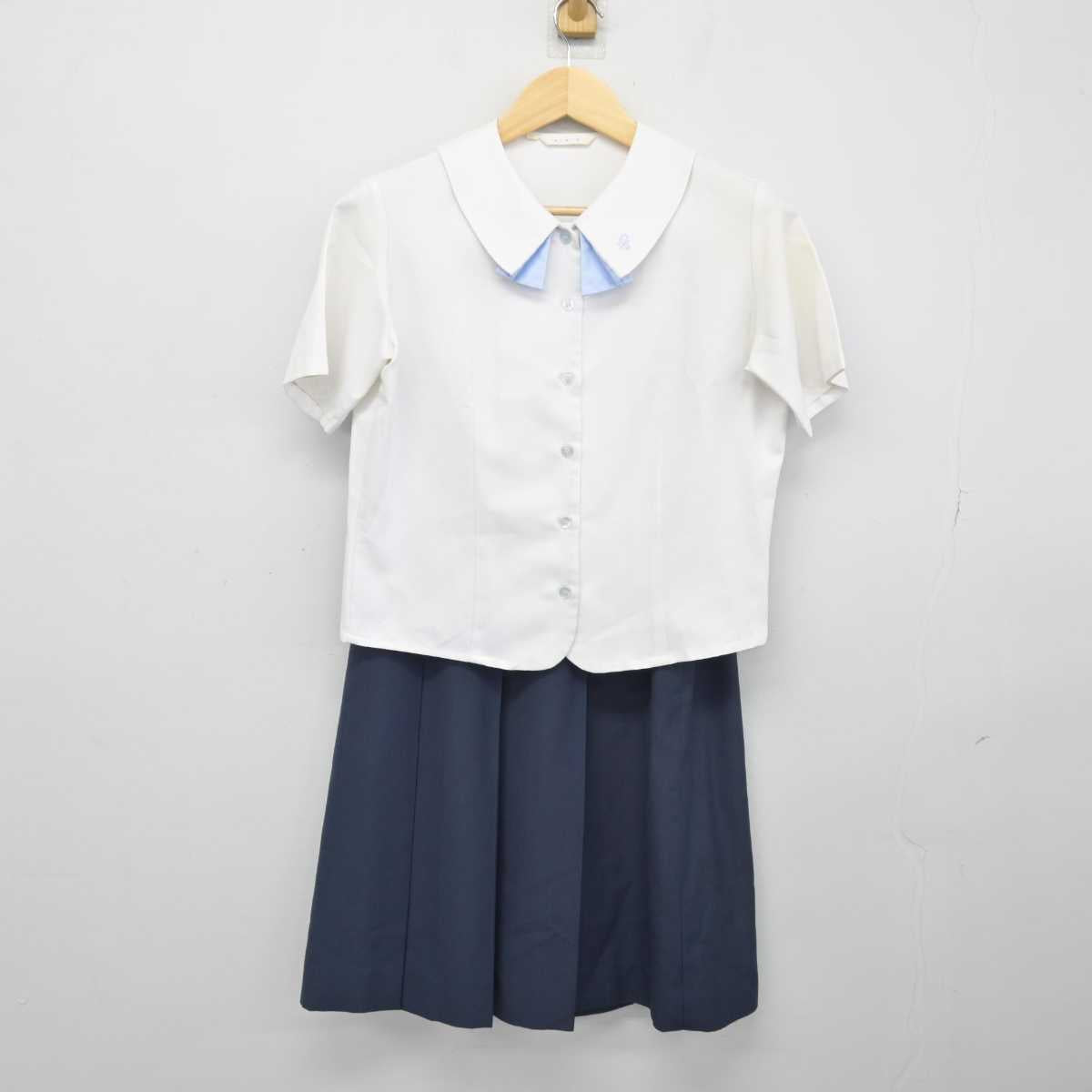 【中古】秋田県 聖霊女子短期大学付属高等学校 女子制服 3点 (シャツ・スカート) sf048464