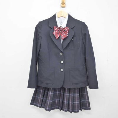 【中古】愛知県 安城生活福祉高等専修学校 女子制服 5点 (ブレザー・ニット・シャツ・スカート) sf048469