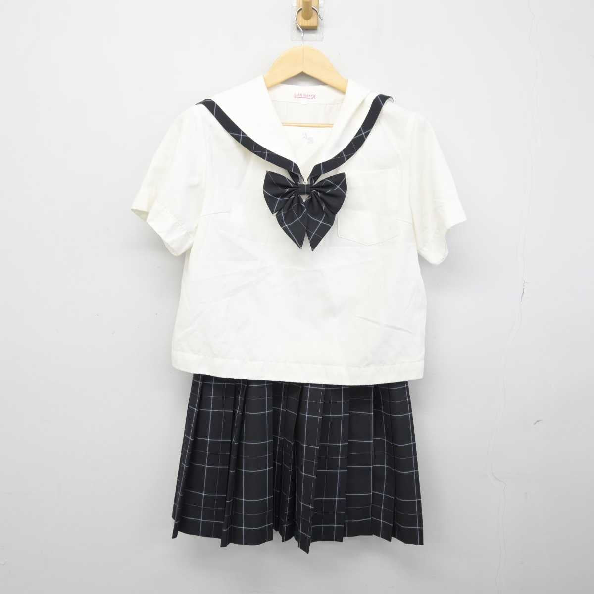 【中古】愛知県 安城生活福祉高等専修学校 女子制服 4点 (セーラー服・スカート) sf048471