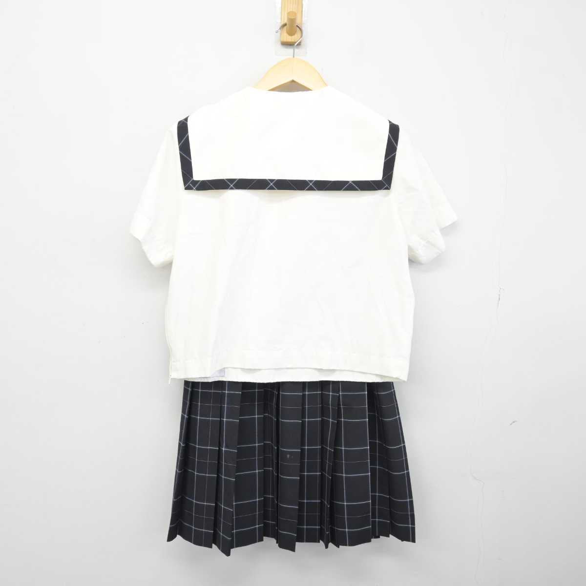 【中古】愛知県 安城生活福祉高等専修学校 女子制服 4点 (セーラー服・スカート) sf048471