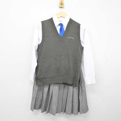 【中古】北海道 札幌市立藻岩中学校 女子制服 5点 (ブレザー・ニットベスト・シャツ・スカート) sf048477