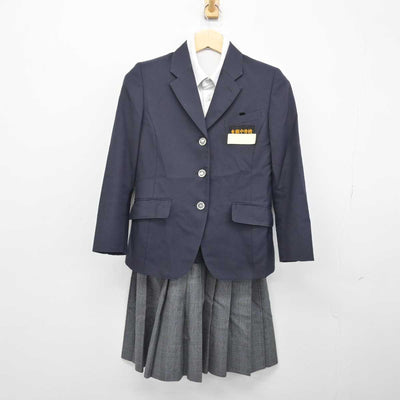 【中古】福岡県 北九州市立東郷中学校 女子制服 3点 (ブレザー・シャツ・スカート) sf048478