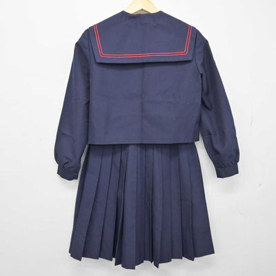 【中古】長崎県 長与中学校 女子制服 2点 (セーラー服・スカート) sf048484