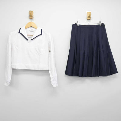 【中古】愛知県 豊橋東高等学校 女子制服 3点 (セーラー服・スカート) sf048490