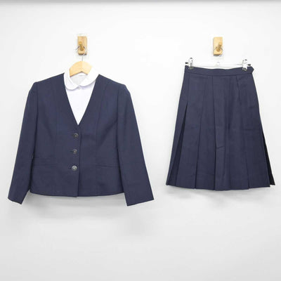 【中古】愛知県 名古屋南高等学校 女子制服 3点 (ブレザー・シャツ・スカート) sf048502