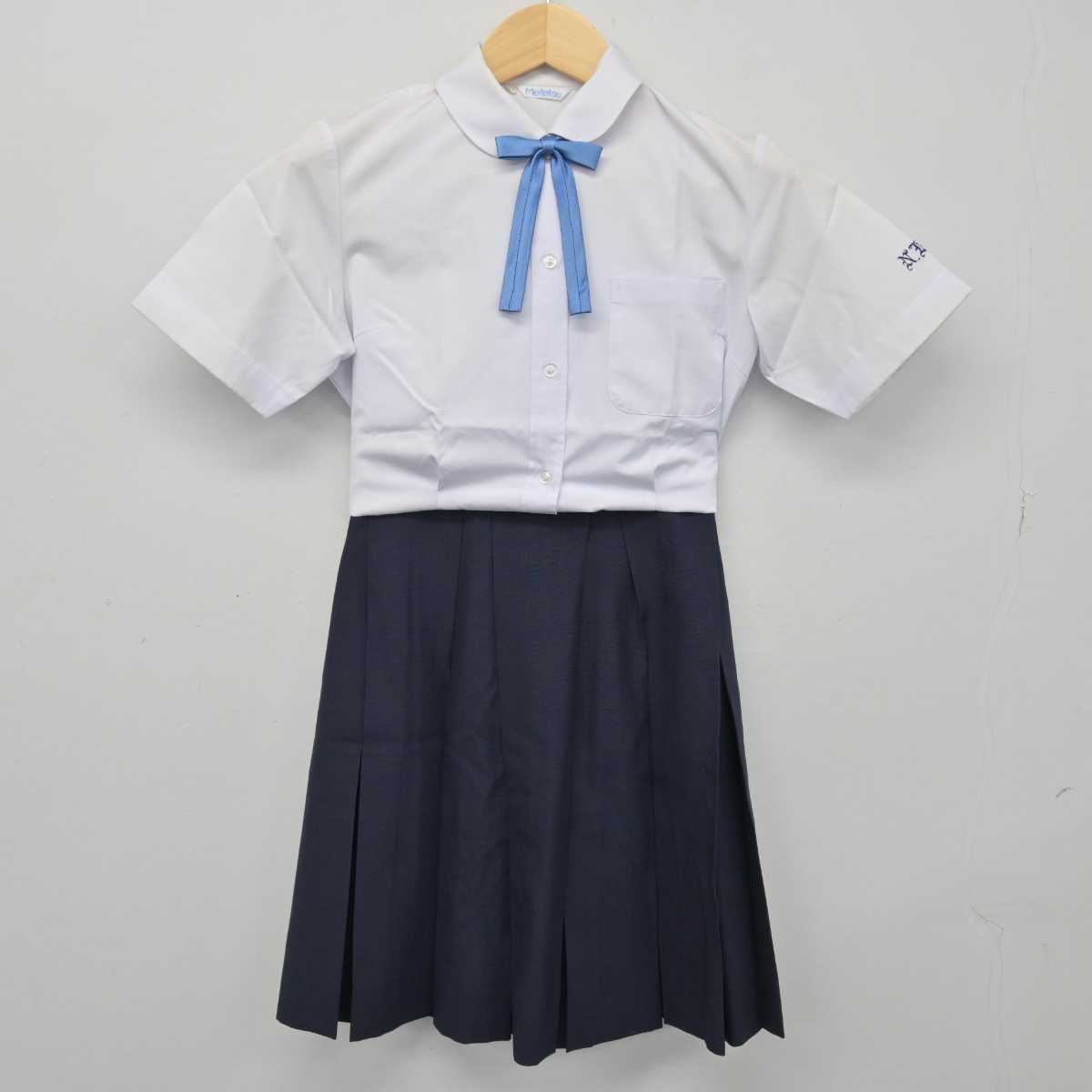 【中古】愛知県 名古屋南高等学校 女子制服 3点 (シャツ・スカート) sf048503