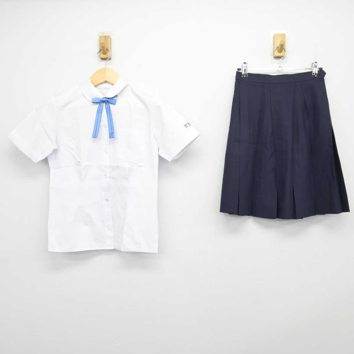 【中古】愛知県 名古屋南高等学校 女子制服 3点 (シャツ・スカート) sf048503