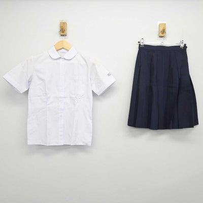 【中古】愛知県 名古屋南高等学校 女子制服 2点 (シャツ・スカート) sf048504