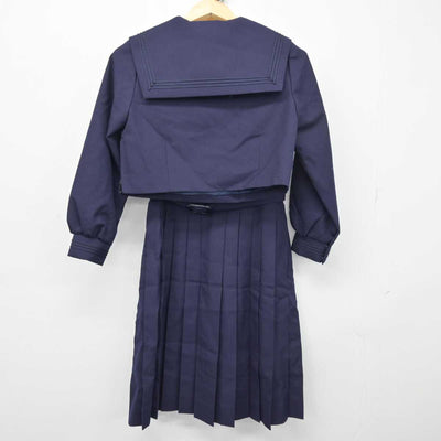 【中古】神奈川県 寒川中学校 女子制服 3点 (セーラー服・ジャンパースカート) sf048507