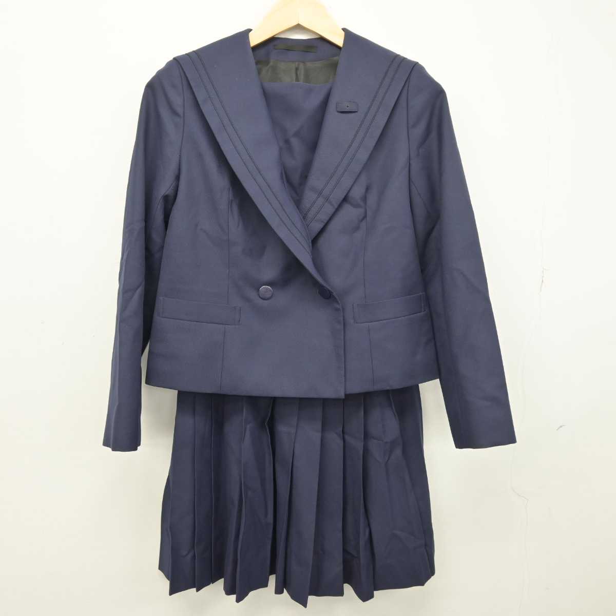 【中古】神奈川県 厚木高等学校 女子制服 3点 (ブレザー・スカート) sf048509