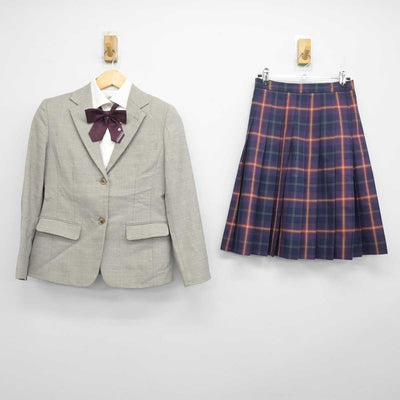 【中古】京都府 京都橘高等学校 女子制服 4点 (ブレザー・シャツ・スカート) sf048515