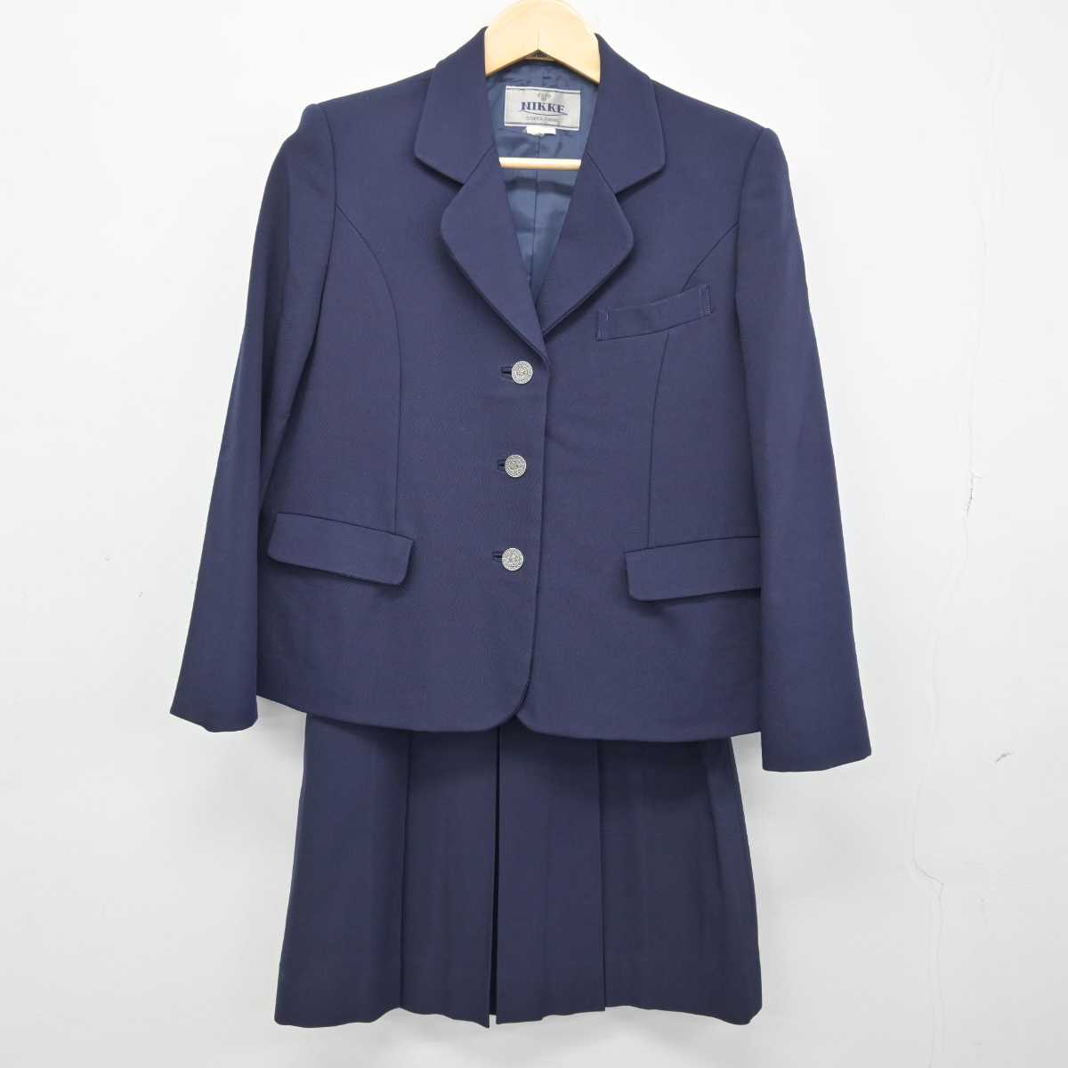 【中古】静岡県 袋井高等学校 女子制服 2点 (ブレザー・スカート) sf048527