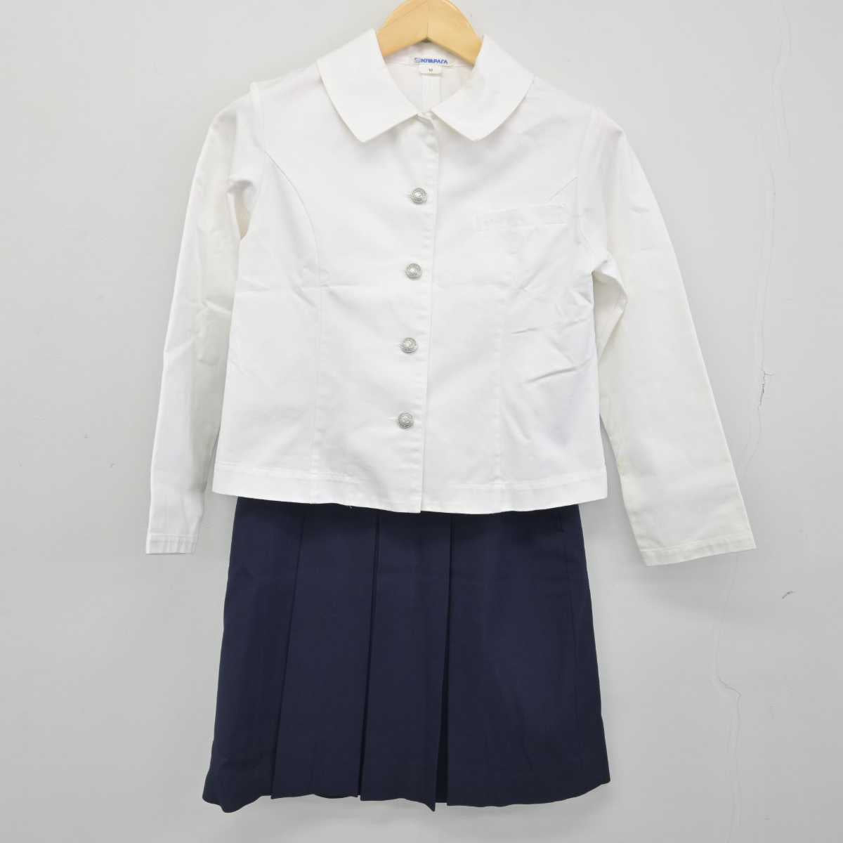 【中古】静岡県 袋井高等学校 女子制服 2点 (シャツ・スカート) sf048528