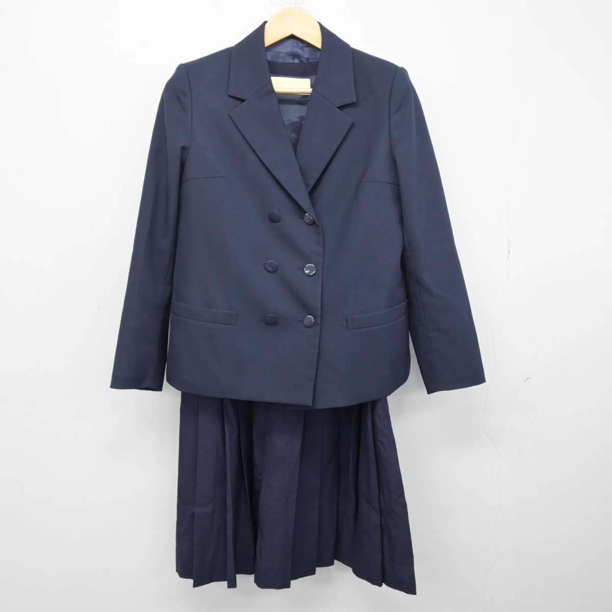 【中古】茨城県 水戸第二高等学校 女子制服 2点 (ブレザー・ジャンパースカート) sf048534