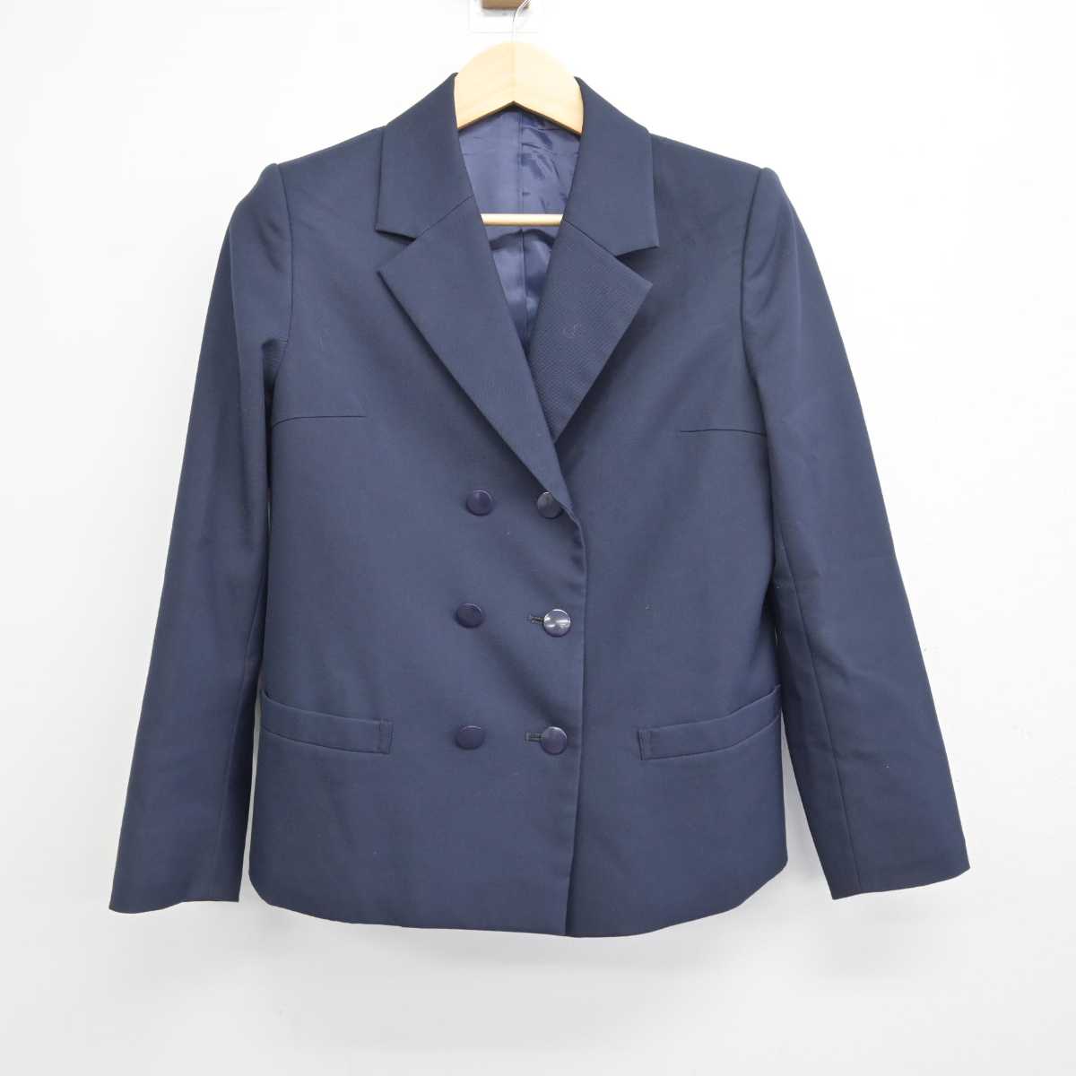 【中古】茨城県 水戸第二高等学校 女子制服 2点 (ブレザー・ジャンパースカート) sf048534