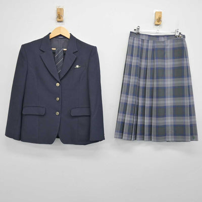 【中古】広島県 吉田高等学校 女子制服 3点 (ブレザー・スカート) sf048536