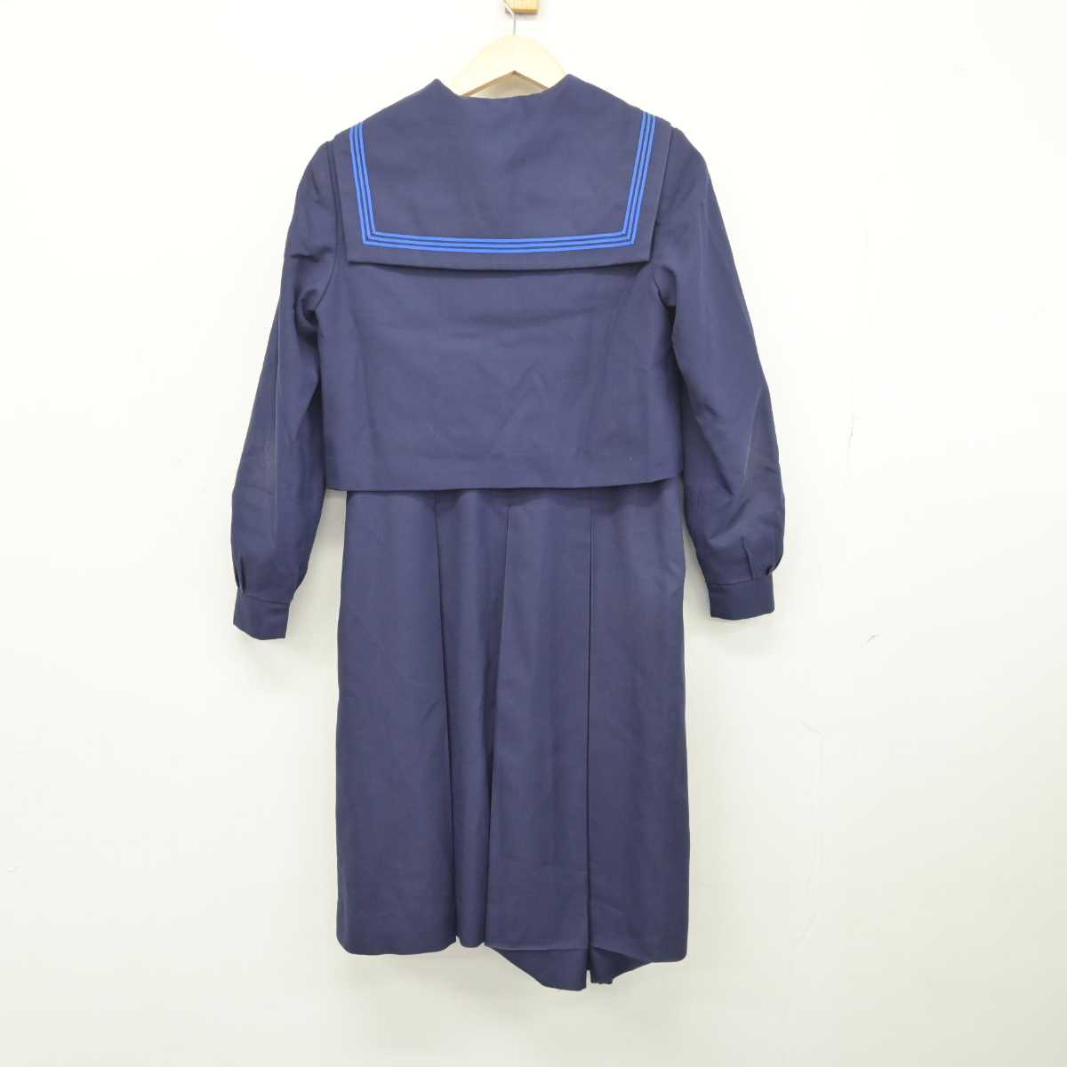 【中古】福岡県 香住丘高等学校 女子制服 3点 (セーラー服・ジャンパースカート) sf048539