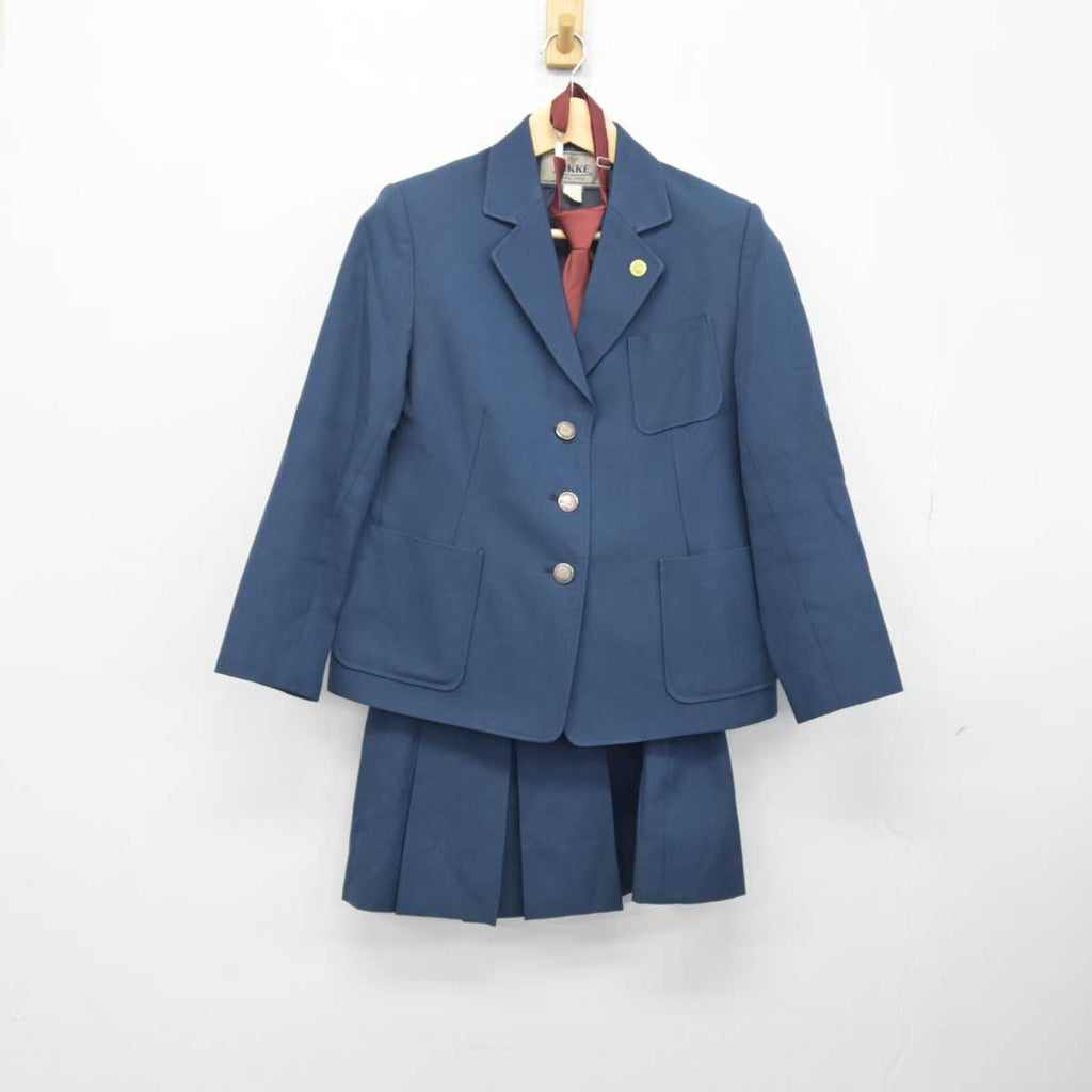 【中古】神奈川県 横浜市立橘中学校 女子制服 4点 (ブレザー・スカート・スカート) sf048544