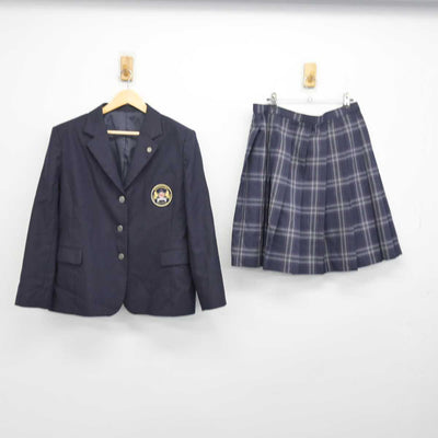 【中古】 わせがく高等学校 女子制服 2点 (ブレザー・スカート) sf048560