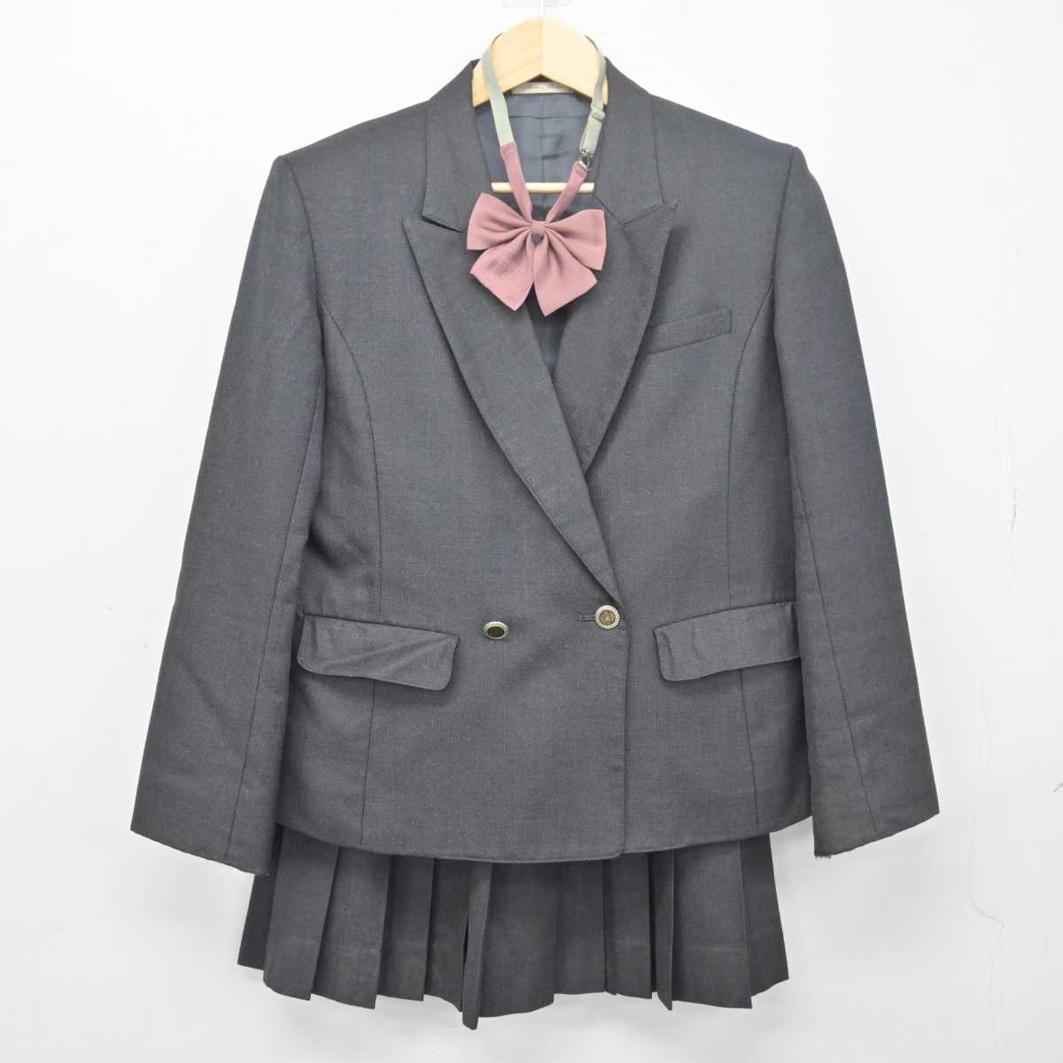 【中古】埼玉県 狭山清陵高等学校 女子制服 4点 (ブレザー・ベスト・スカート) sf048565