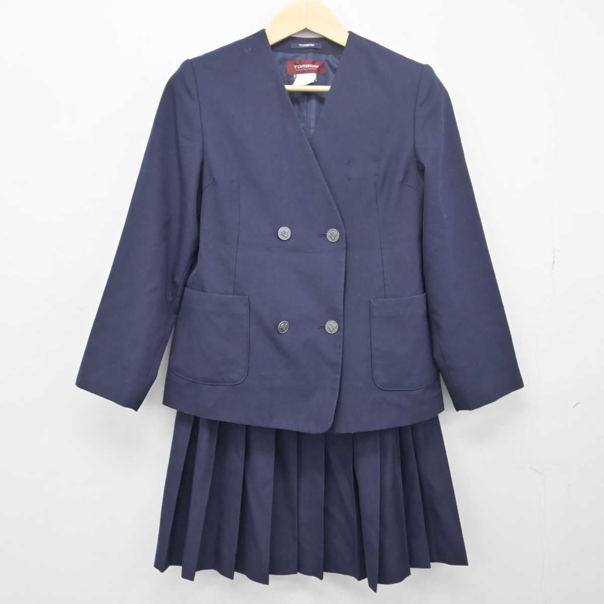 【中古】新潟県 長岡市立西中学校 女子制服 3点 (ブレザー・スカート・スカート) sf048567