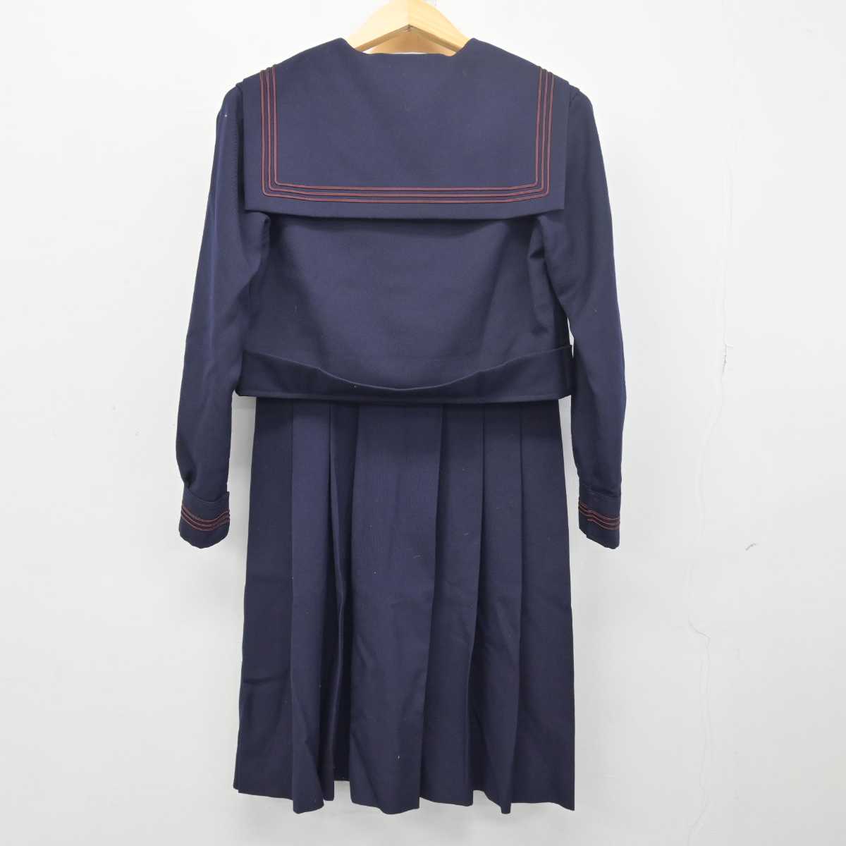 【中古】福岡県 西南女学院中学校 女子制服 3点 (セーラー服・スカート) sf048572