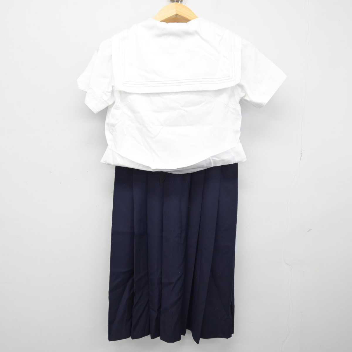 【中古】福岡県 西南女学院中学校 女子制服 4点 (セーラー服・スカート) sf048574