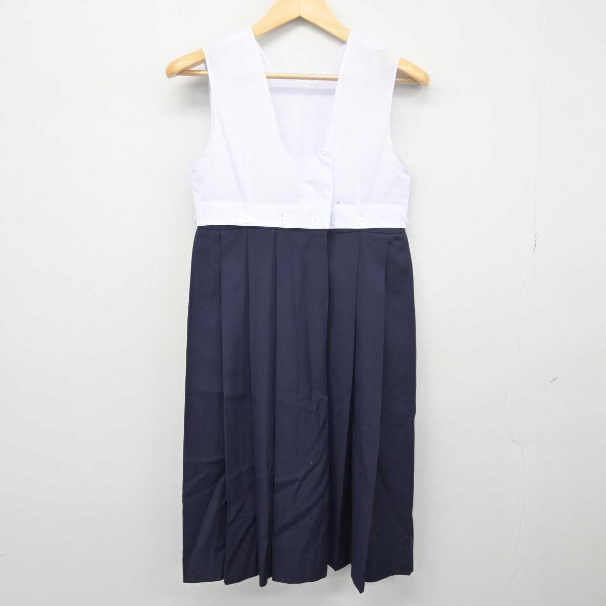 【中古】福岡県 西南女学院中学校 女子制服 4点 (セーラー服・スカート) sf048574