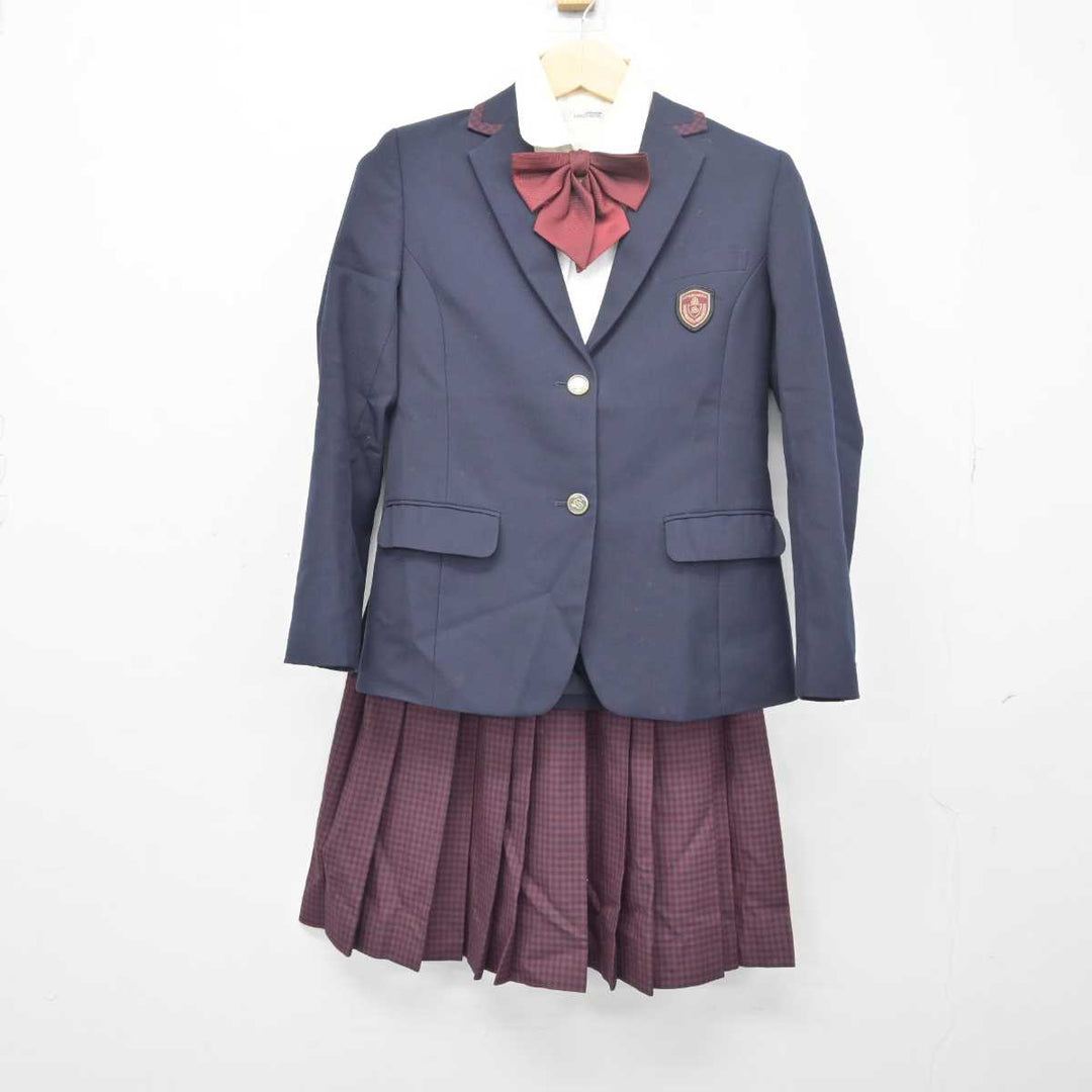 【中古】岡山県 瀬戸南高等学校 女子制服 4点 (ブレザー・シャツ・スカート) sf048609