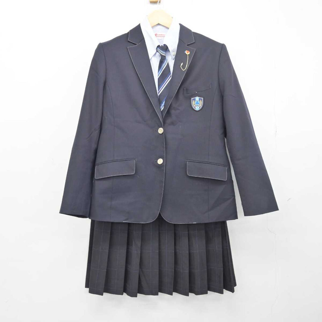 【中古】福岡県 三潴高等学校 女子制服 5点 (ブレザー・シャツ・スカート) sf048632