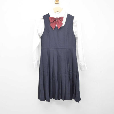 【中古】千葉県 日出学園中学校 女子制服 4点 (ブレザー・シャツ・ジャンパースカート) sf048637