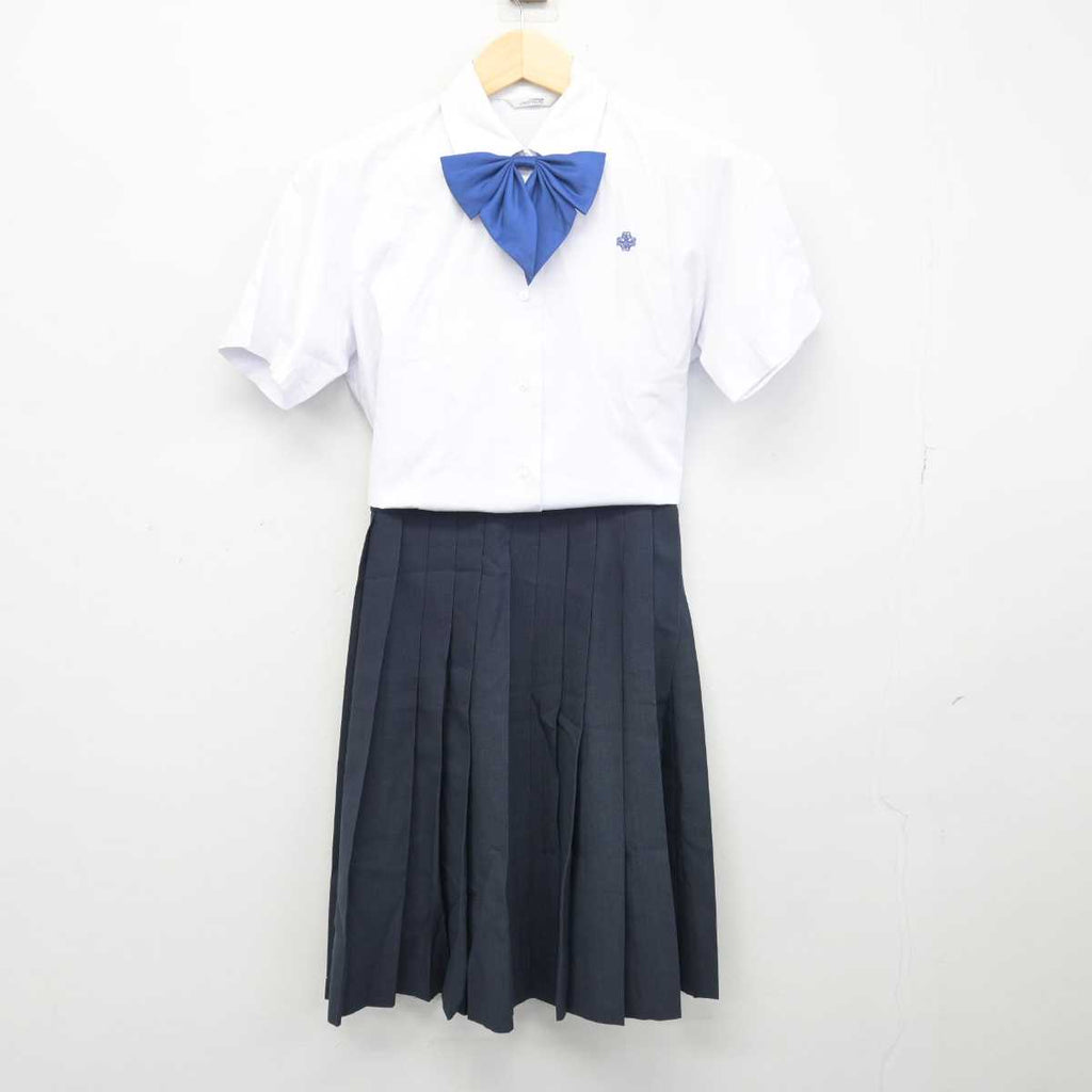 【中古】山形県 米沢東高等学校 女子制服 3点 (シャツ・スカート) sf048639