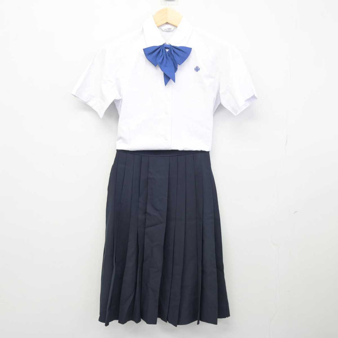 【中古】山形県 米沢東高等学校 女子制服 3点 (シャツ・スカート) sf048640