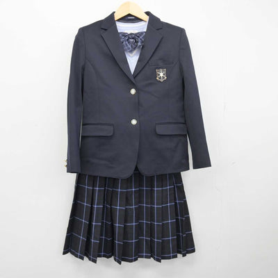 【中古】北海道 春光台中学校 女子制服 4点 (ブレザー・ニットベスト・スカート) sf048646