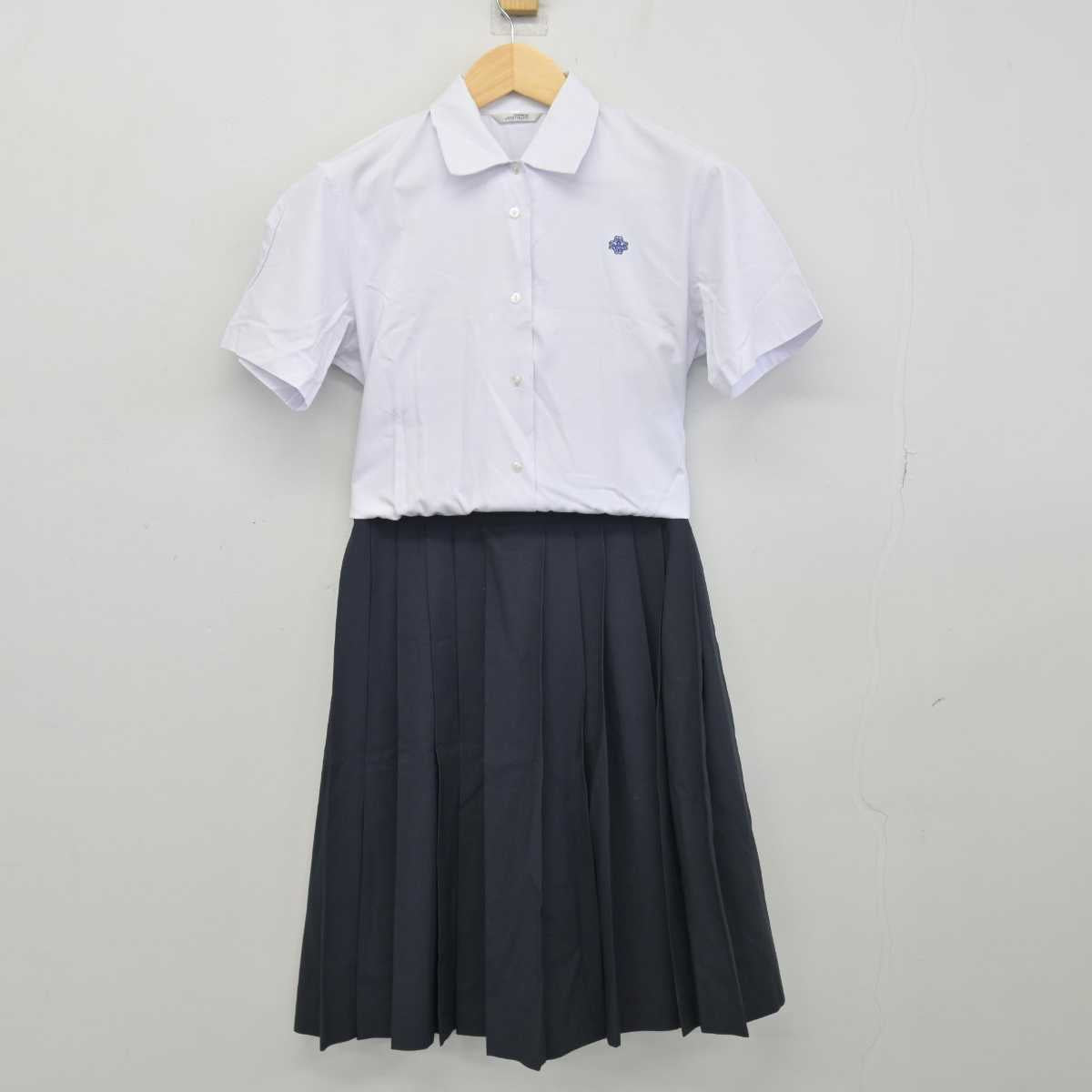 【中古】山形県 米沢東高等学校 女子制服 2点 (シャツ・スカート) sf048651