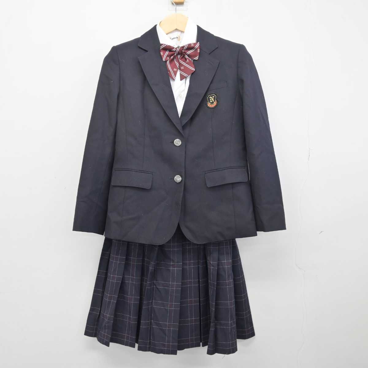 【中古】東京都 第二大島中学校 女子制服 4点 (ブレザー・シャツ・スカート) sf048662