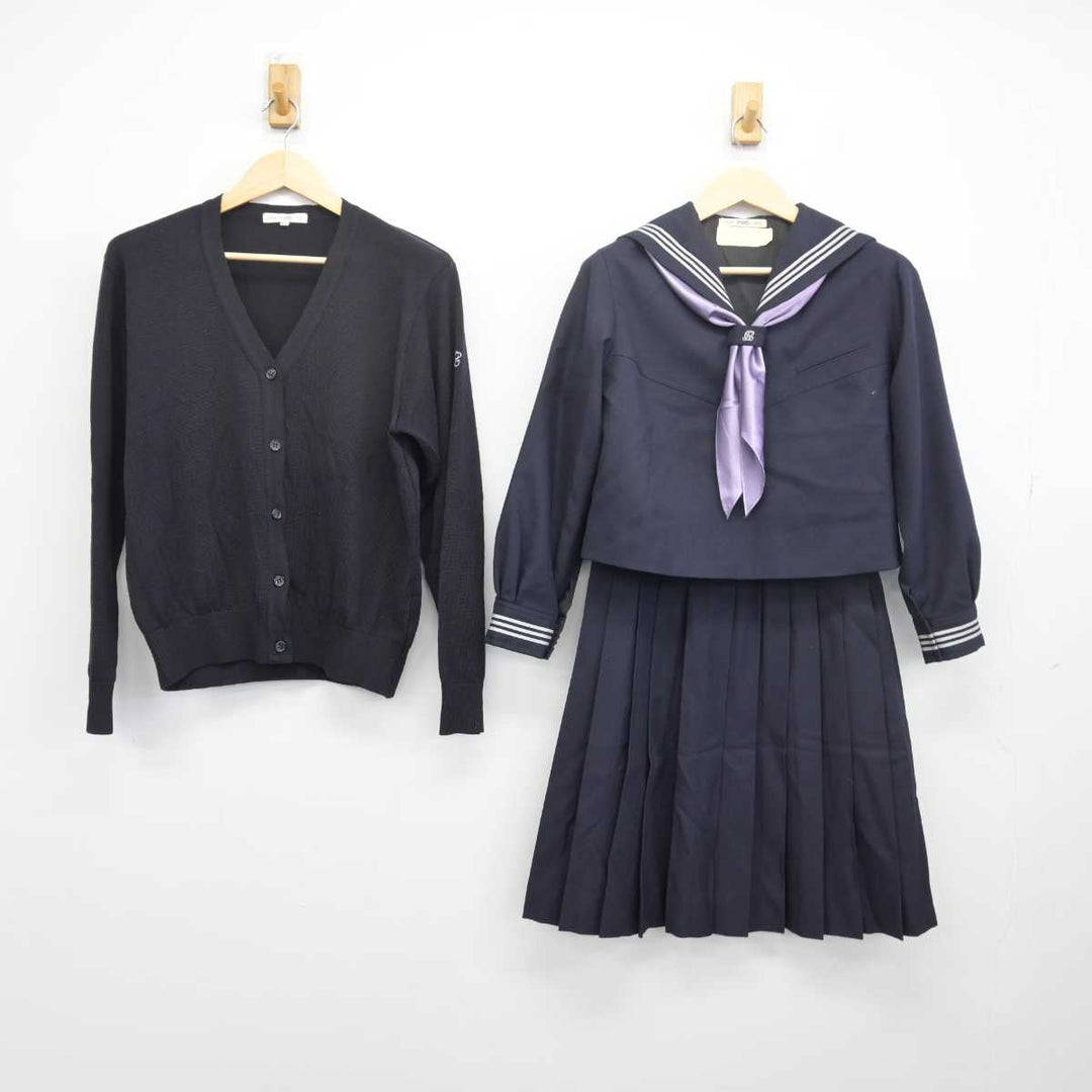 【中古】埼玉県 大妻嵐山中学校 女子制服 3点 (ニット・セーラー服・スカート) sf048668 | 中古制服通販パレイド