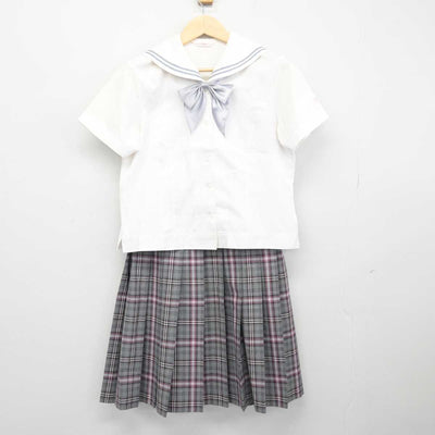 【中古】埼玉県 大妻嵐山中学校 女子制服 3点 (セーラー服・スカート) sf048669