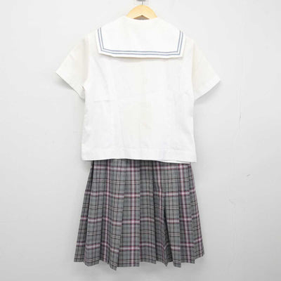 【中古】埼玉県 大妻嵐山中学校 女子制服 3点 (セーラー服・スカート) sf048669