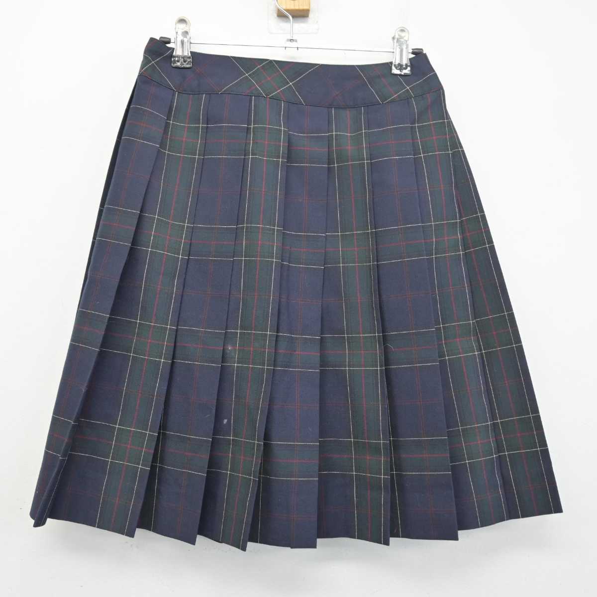 【中古】 日々輝学園高等学校 女子制服 4点 (ニットベスト・シャツ・スカート) sf048675