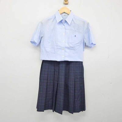 【中古】愛知県 蒲郡高等学校 女子制服 2点 (シャツ・スカート) sf048679