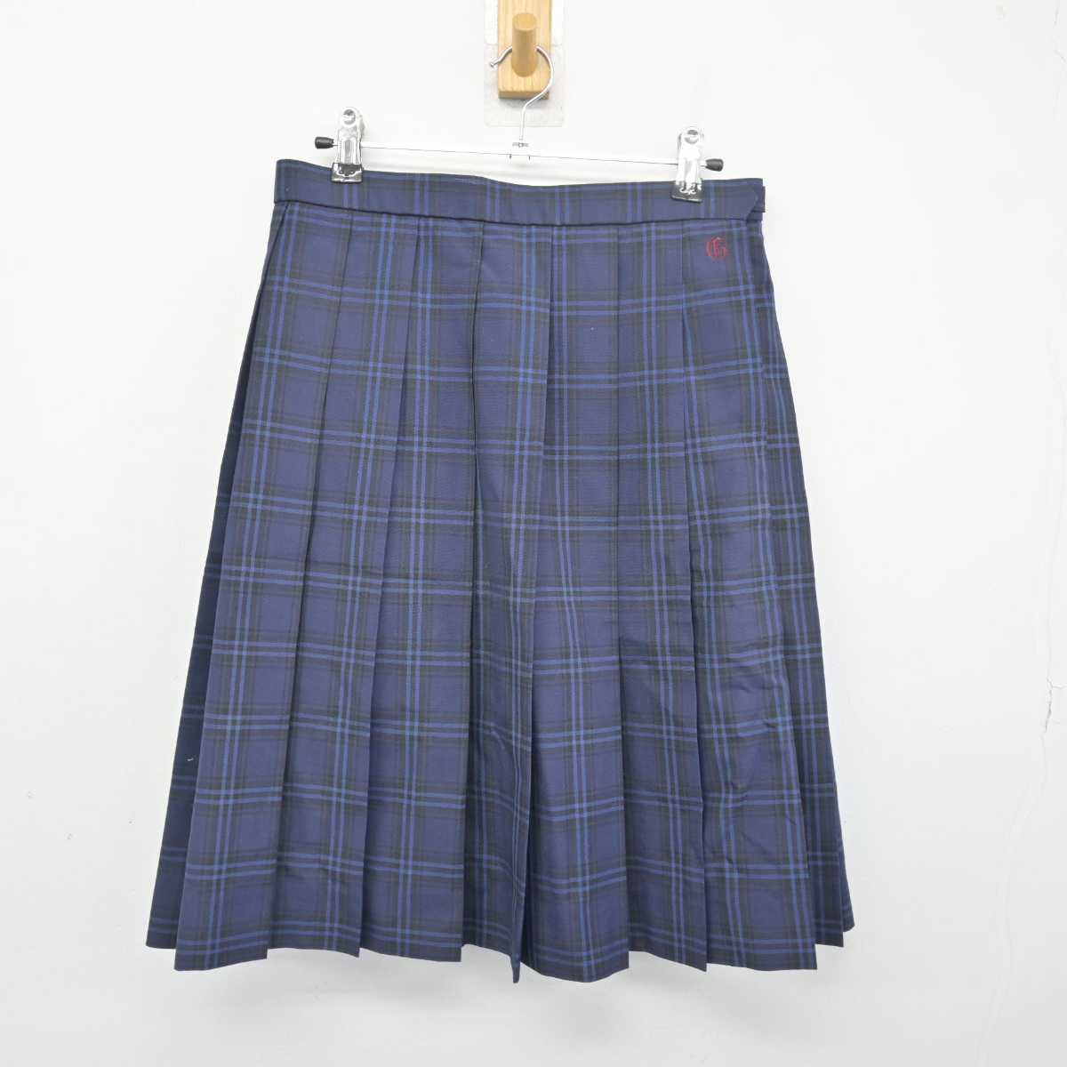 【中古】愛知県 蒲郡高等学校 女子制服 2点 (シャツ・スカート) sf048679