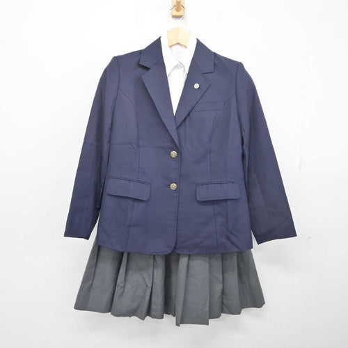 【中古制服】北海道 平岡中学校 女子制服 4点（ブレザー・ベスト