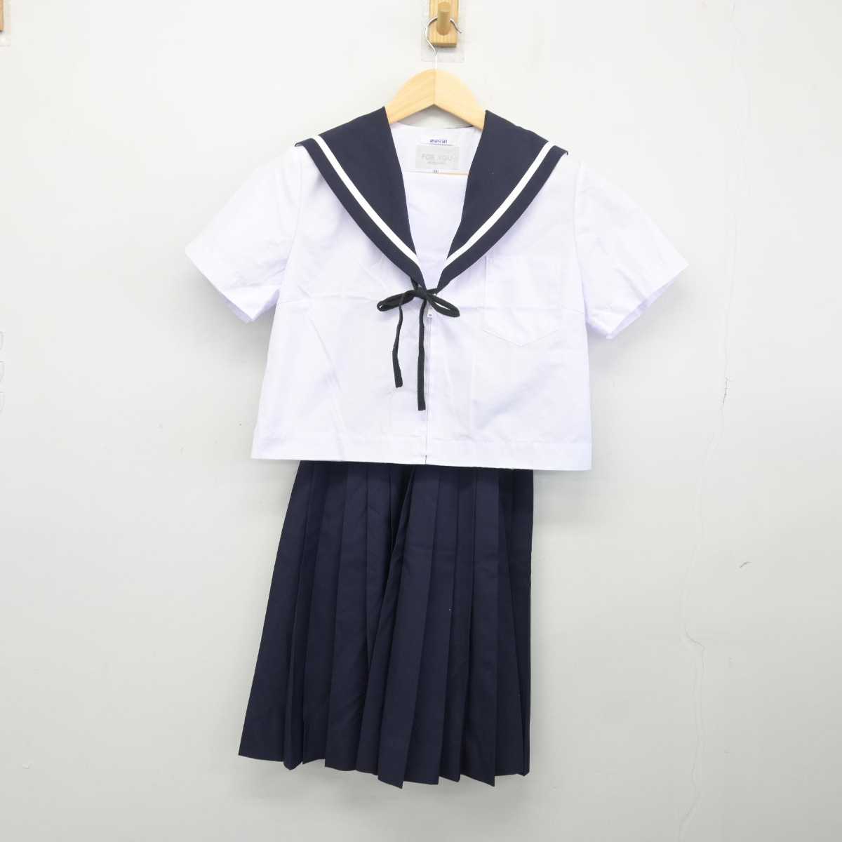 【中古】愛知県 名古屋市立楠中学校 女子制服 4点 (セーラー服・スカート) sf048698