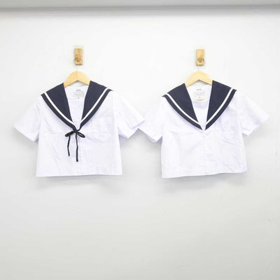 【中古】愛知県 名古屋市立楠中学校 女子制服 4点 (セーラー服・スカート) sf048698