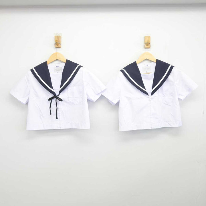 中古】愛知県 名古屋市立楠中学校 女子制服 4点 (セーラー服