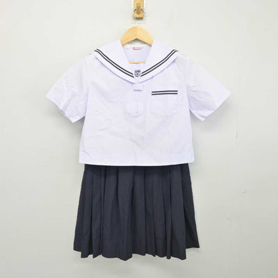 【中古】広島県 尾道市立栗原中学校 女子制服 2点 (セーラー服・スカート) sf048710